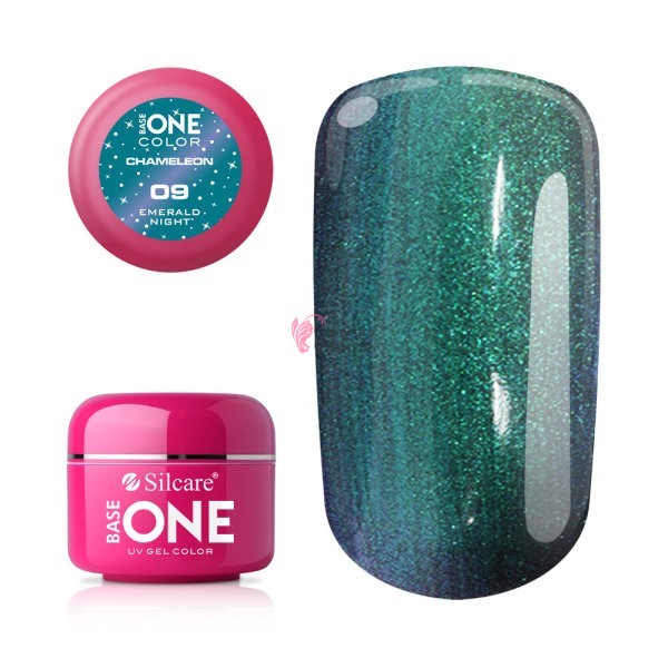 Gel UV Base One cameleon cu reflexii Emerald Night 5g